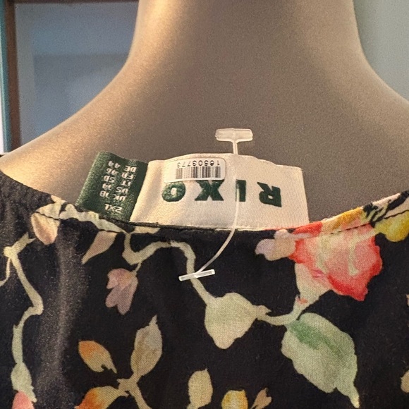 RIXO Red and Orange Maxi Florida Dress / Size XXL or US 14 - Picture 5 of 5